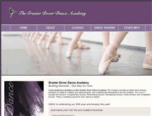 Tablet Screenshot of greaterdoverdanceacademy.com